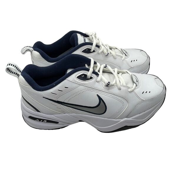 Nike Sneakers Air Monarch IV Mens Athletic Shoes Size 9 White Navy Silver NEW main image 8